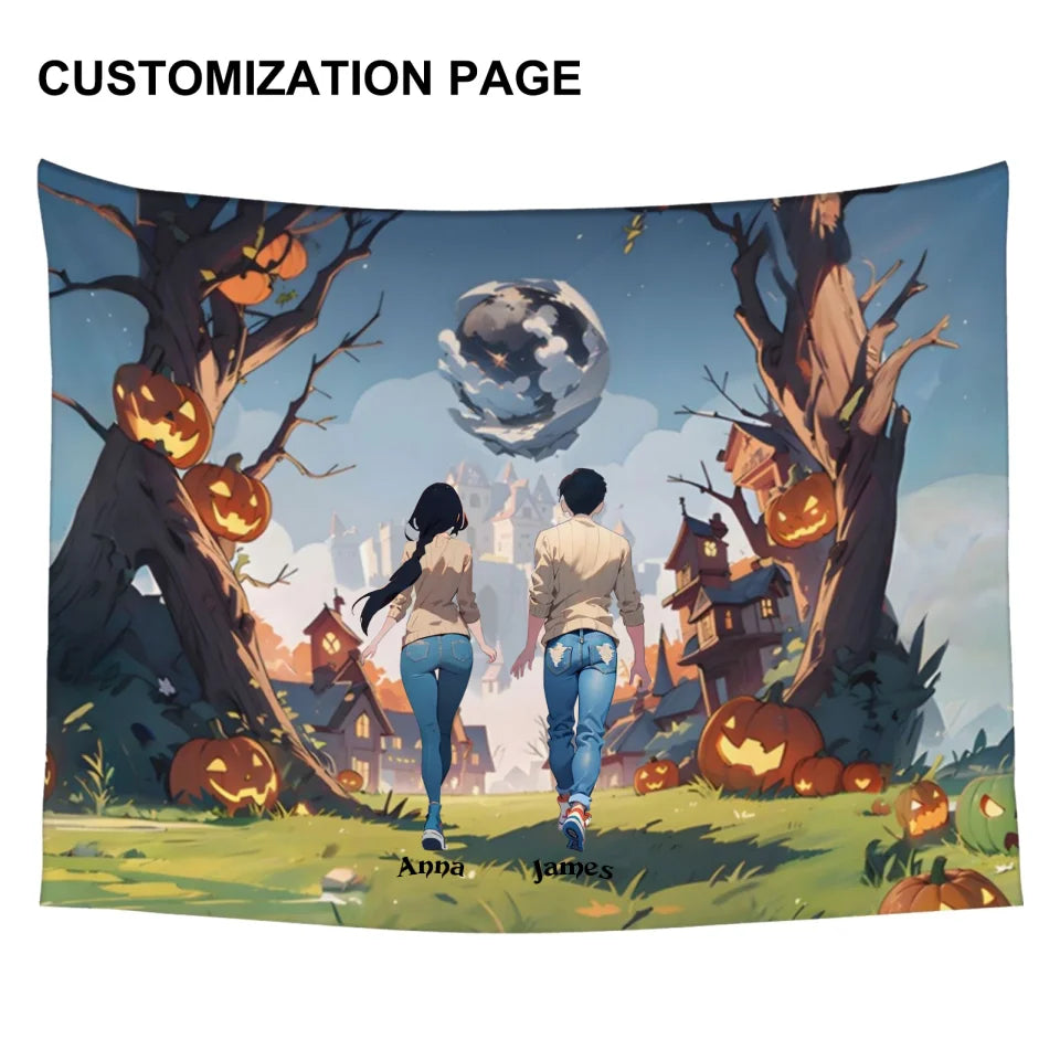 Personalized Tapestry - Custom Halloween Style