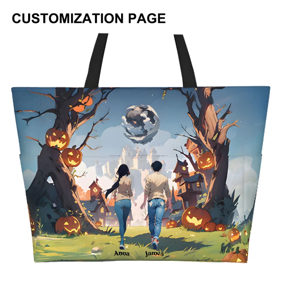 Personalized Beach Bag - Custom Halloween Style